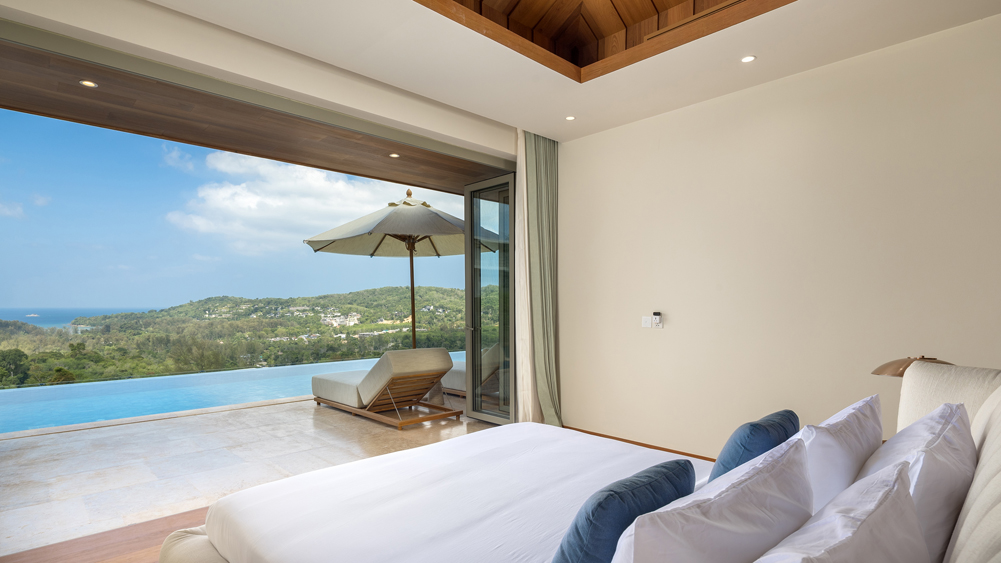 Elite Havens - Cohiba Sea View Villa 8 - Master bedroom by the pool